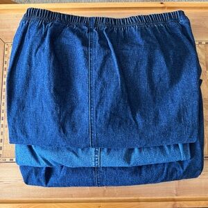 Bundle Avenue Jeans Elastic Waist Jeans Skinny Denim Blue 14 / 16